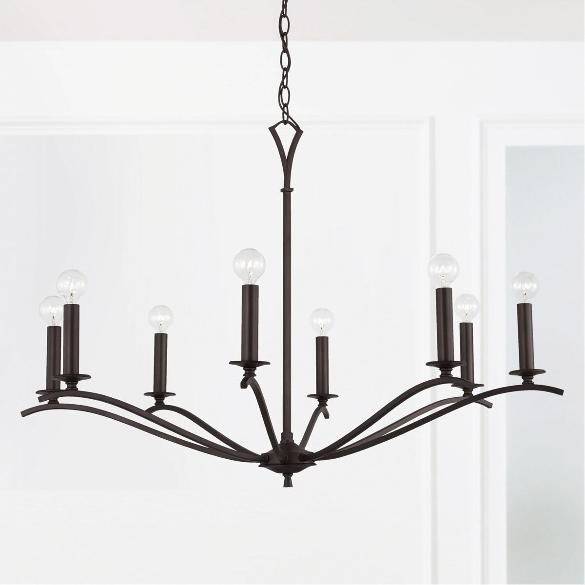 Jaymes 8 Light 37 inch Old Bronze Chandelier Ceiling Light