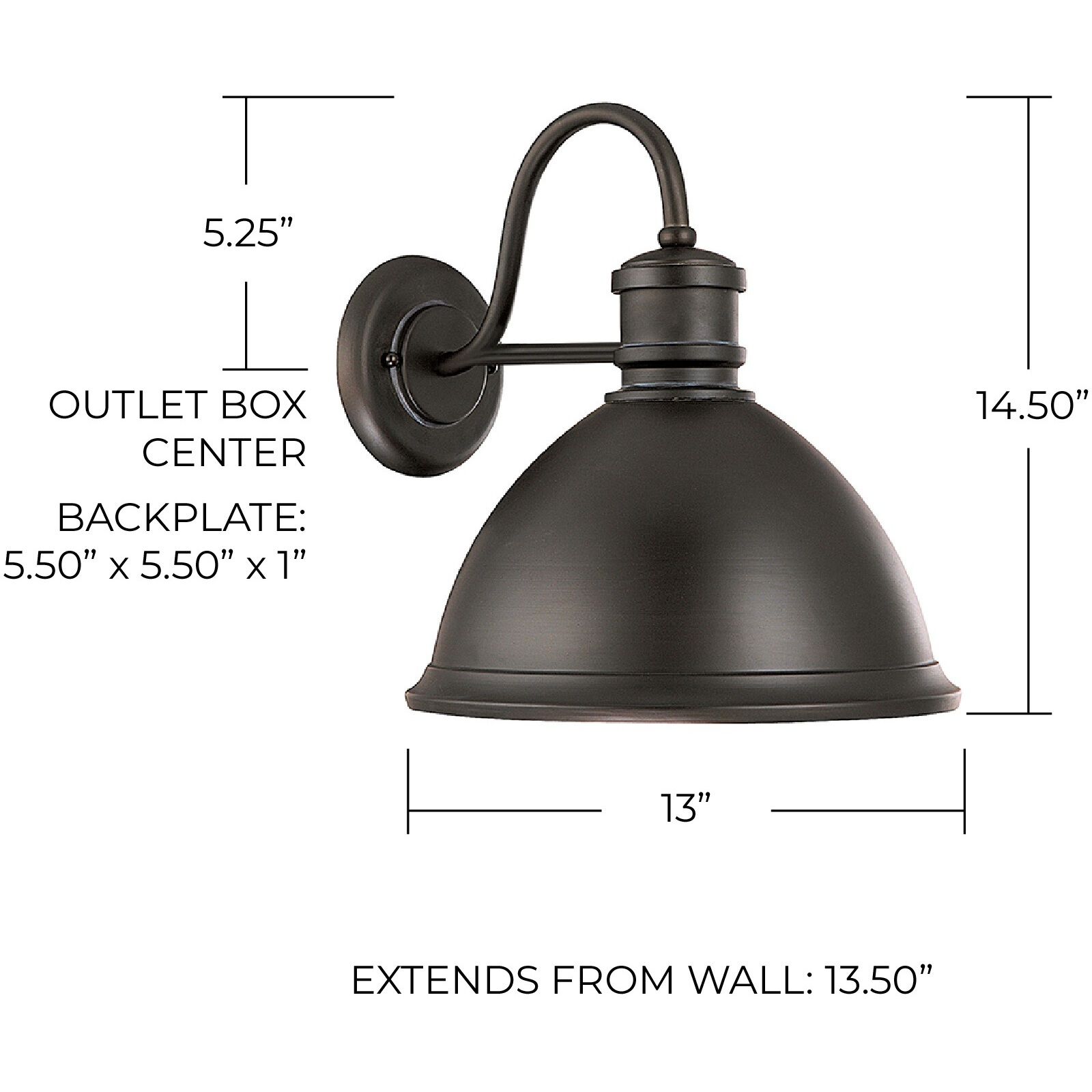 Outdoor 1 Light 15 inch Old Bronze Outdoor Wall Lantern