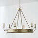 Nole 6 Light 36 inch Mystic Luster Chandelier Ceiling Light