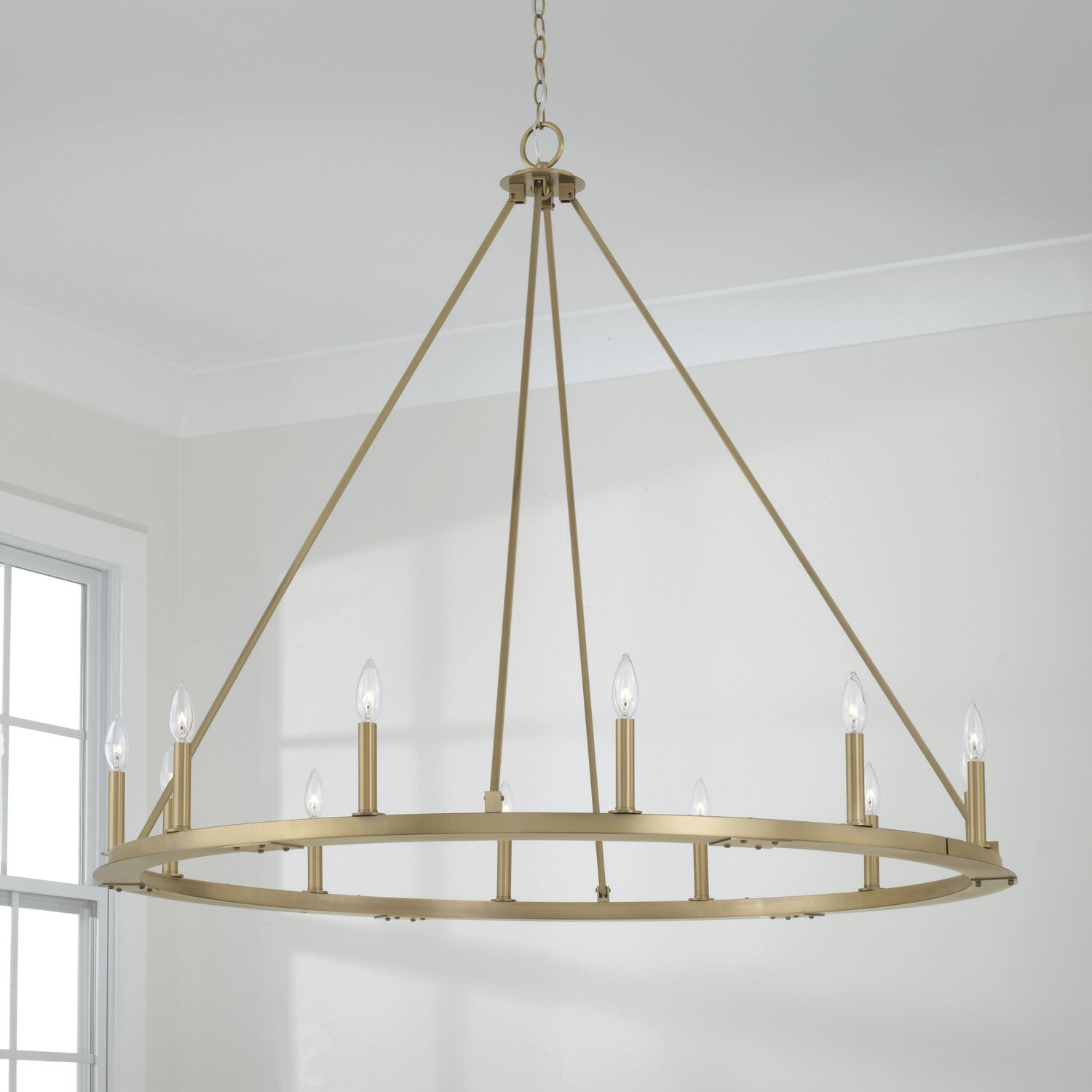 Pearson 12 Light 48.25 inch Aged Brass Chandelier Ceiling Light