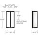 Irvin LED 15.25 inch Black Outdoor Wall Lantern