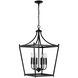 Stanton 6 Light 17 inch Matte Black Foyer Ceiling Light