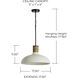 Destin 1 Light 17.5 inch Dark Pewter Pendant Ceiling Light