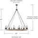 Austin 16 Light 48 inch Urban Wash Chandelier Ceiling Light