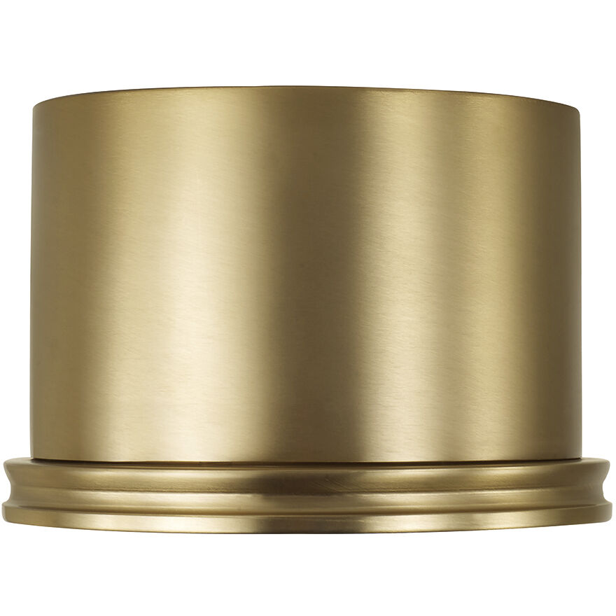 Griffin 1 Light 8.75 inch Aged Brass Flush Mount Ceiling Light