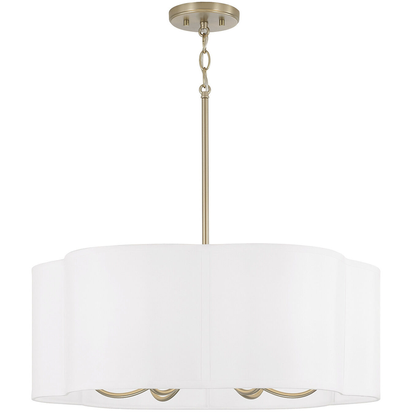 Sabine 6 Light 24 inch Matte Brass Pendant Ceiling Light