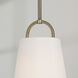 Brody 1 Light 10 inch Aged Brass Pendant Ceiling Light