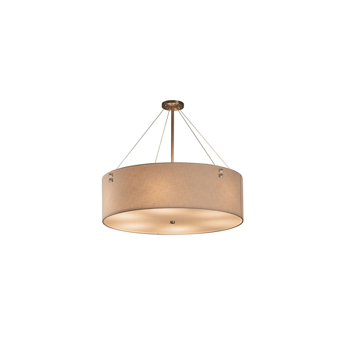 Textile 8 Light 48 inch Drum Pendant Ceiling Light