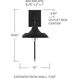 Jones 1 Light 10 inch Matte Black Sconce Wall Light