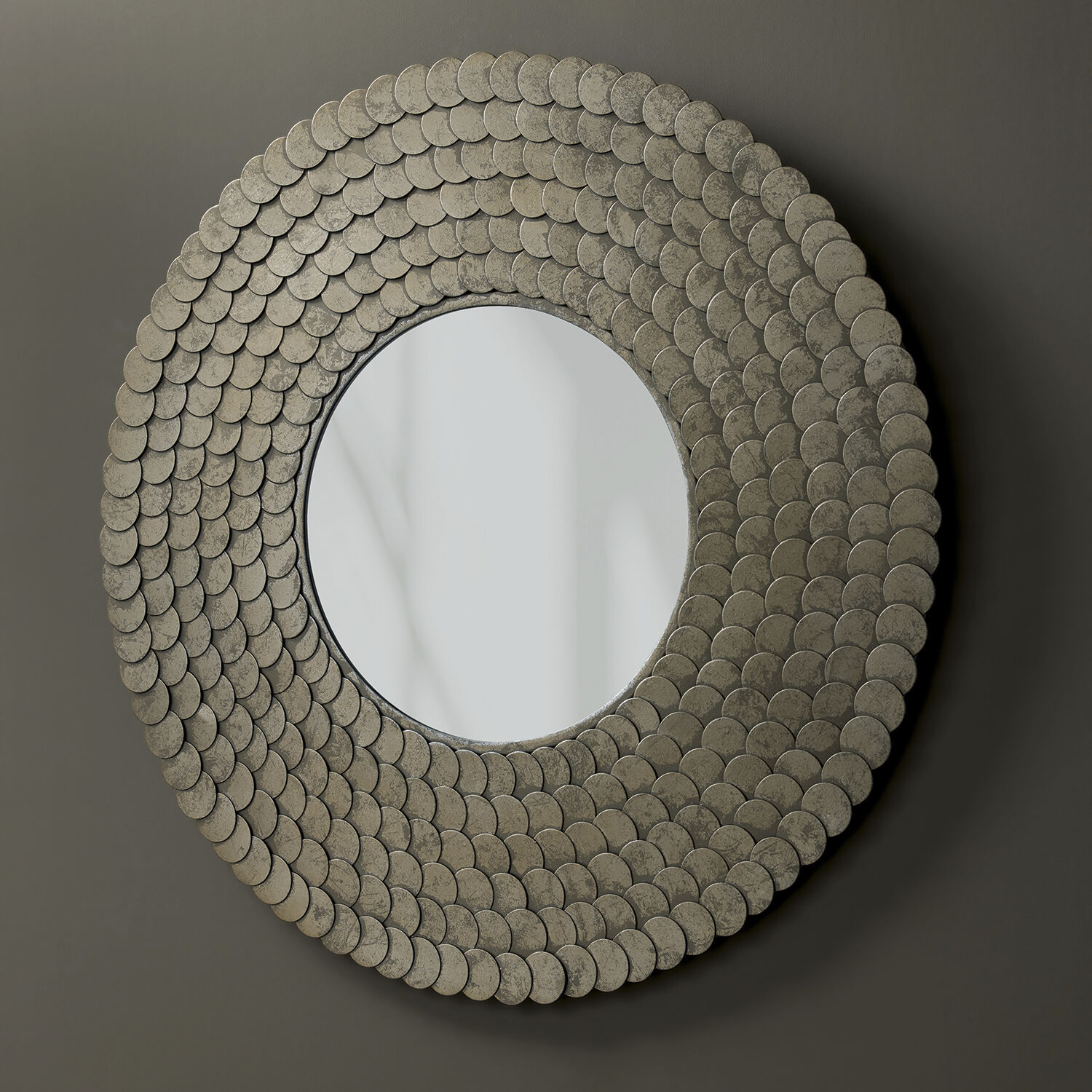 Delphine 32.5 X 32.5 inch Grecian Luster Mirror