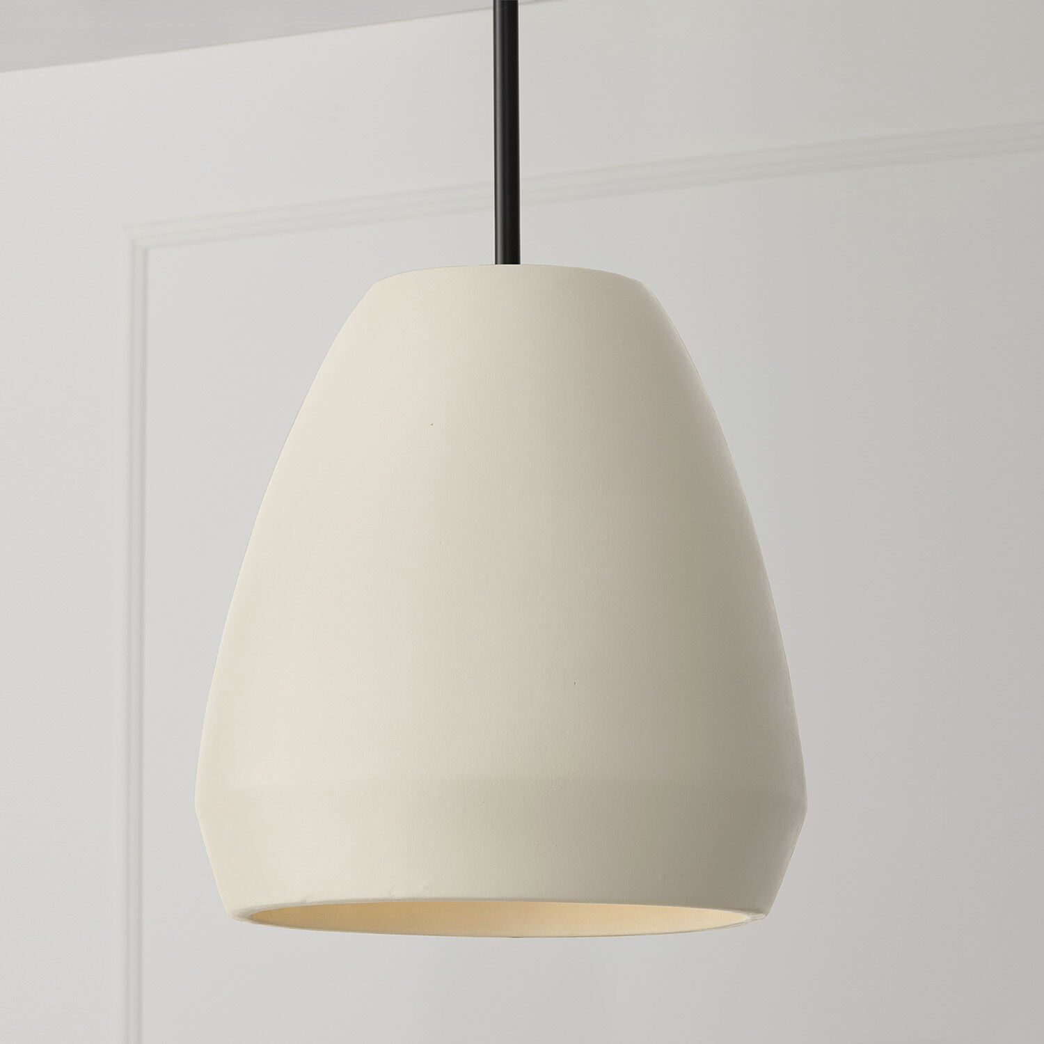 Della 1 Light 14.25 inch Terracotta Ivory Pendant Ceiling Light
