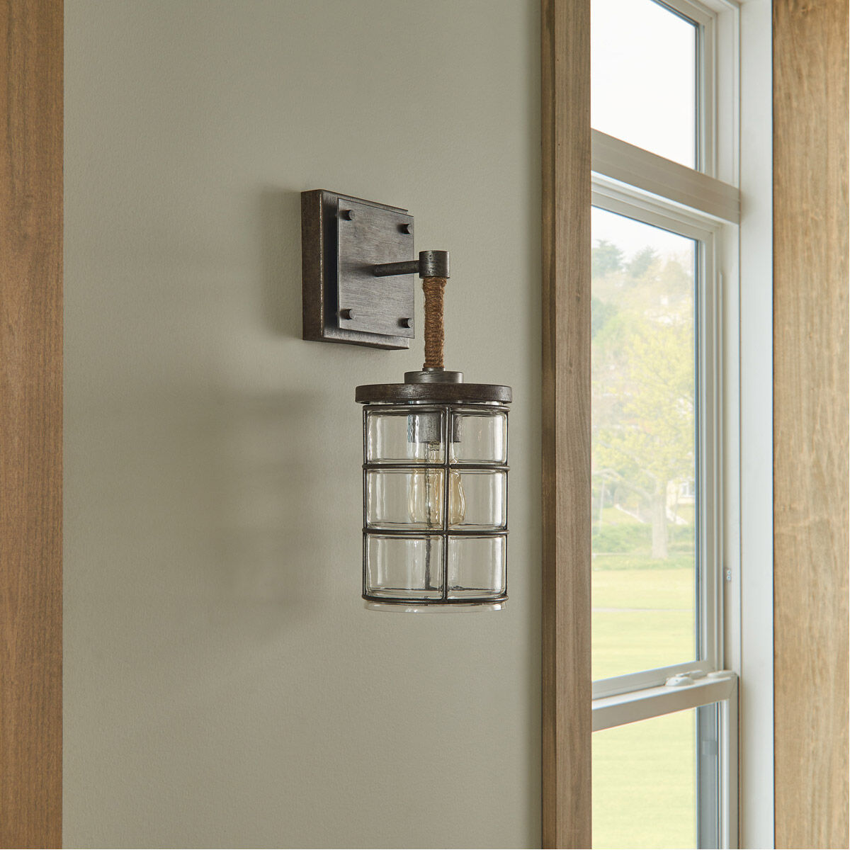 Colby 1 Light 6 inch Urban Grey Sconce Wall Light