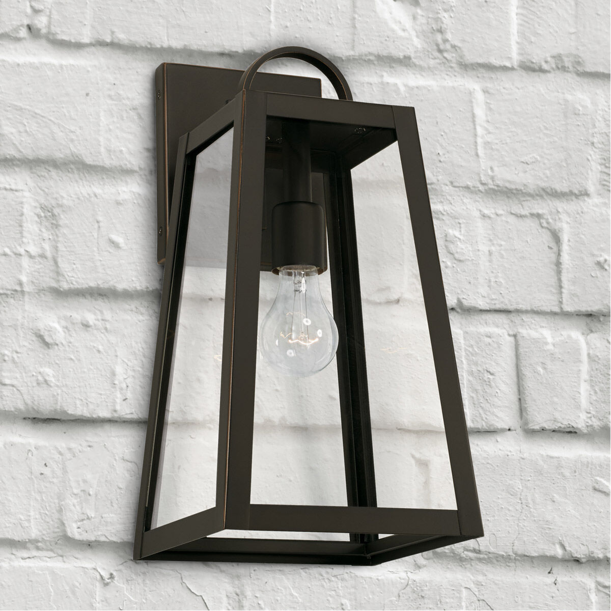 Leighton 1 Light 16 inch Oiled Bronze Outdoor Wall Lantern