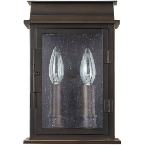 Bolton 2 Light 11 inch Oiled Bronze Outdoor Wall Lantern