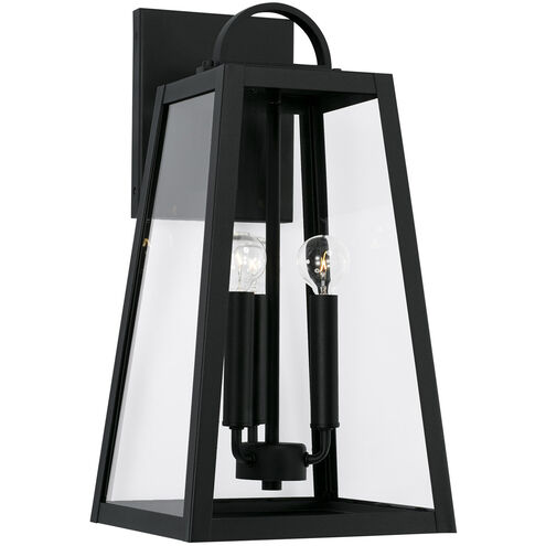 Capital Lighting Leighton 3 Light 20 inch Black Outdoor Wall Lantern 943732BK - Open Box