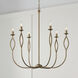 Cohen 6 Light 30.5 inch Mystic Luster Chandelier Ceiling Light