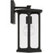 Walton 1 Light 13 inch Black Outdoor Wall Lantern