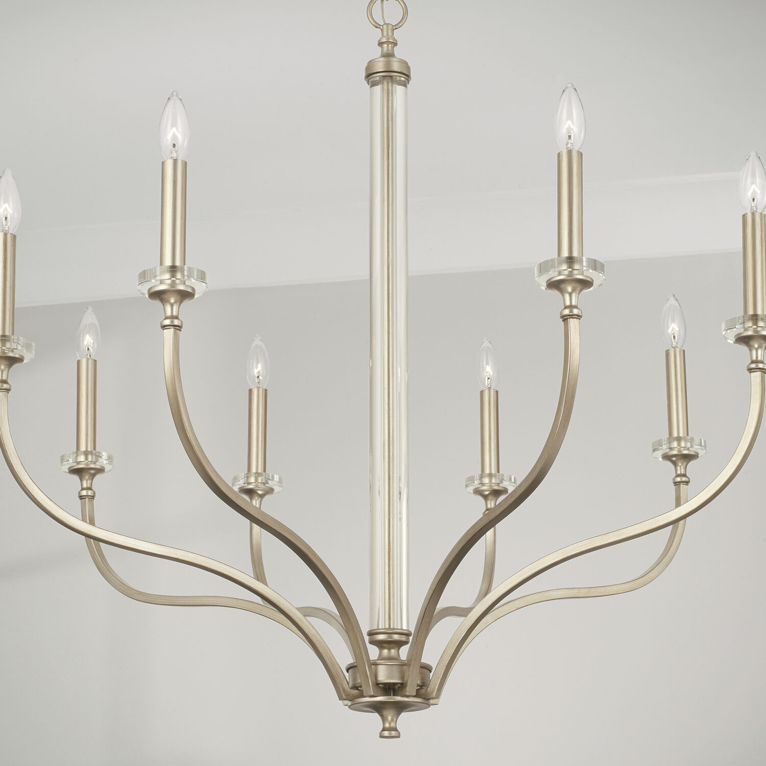Breigh 8 Light 38 inch Brushed Champagne Chandelier Ceiling Light