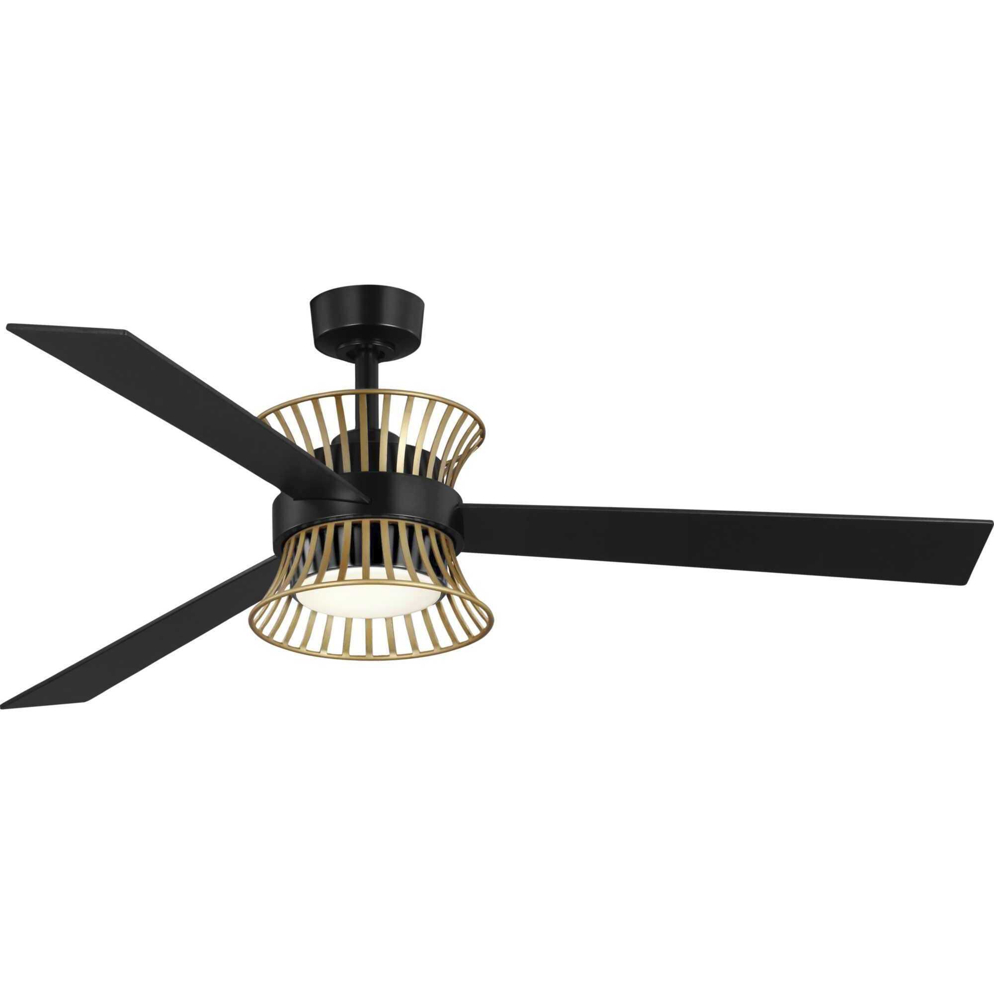 Bisbee 55 inch Matte Black Outdoor Ceiling Fan