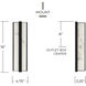 Noah LED 4.75 inch Matte Black ADA Sconce Wall Light