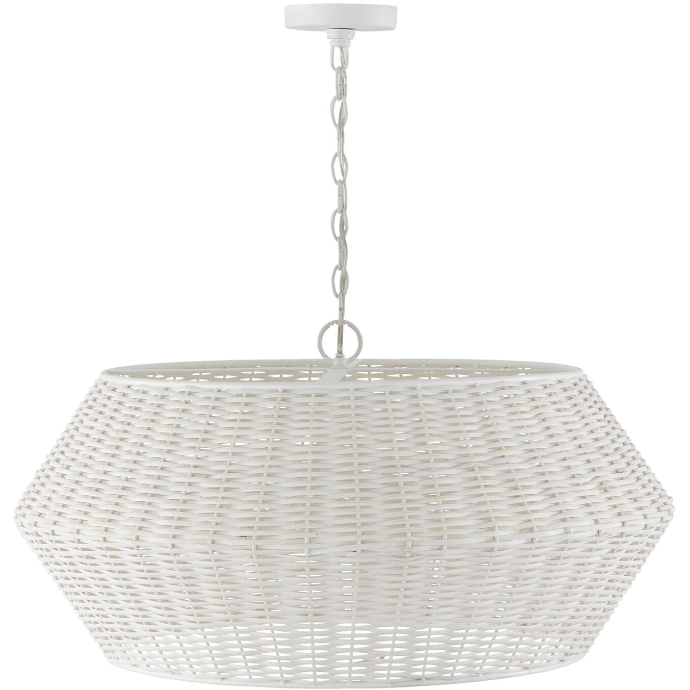 Boca 6 Light 29.5 inch Chalk White Pendant Ceiling Light