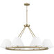 Parson 8 Light 44.75 inch Matte Brass Chandelier Ceiling Light