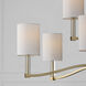 Ingrid 9 Light 40 inch Matte Brass Chandelier Ceiling Light