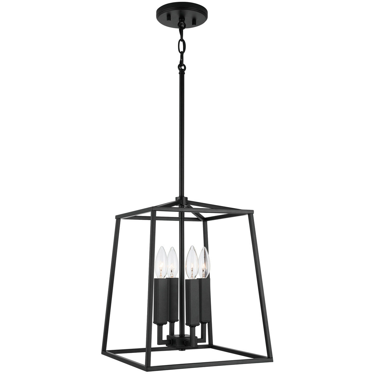Thea 4 Light 12 inch Matte Black Foyer Ceiling Light