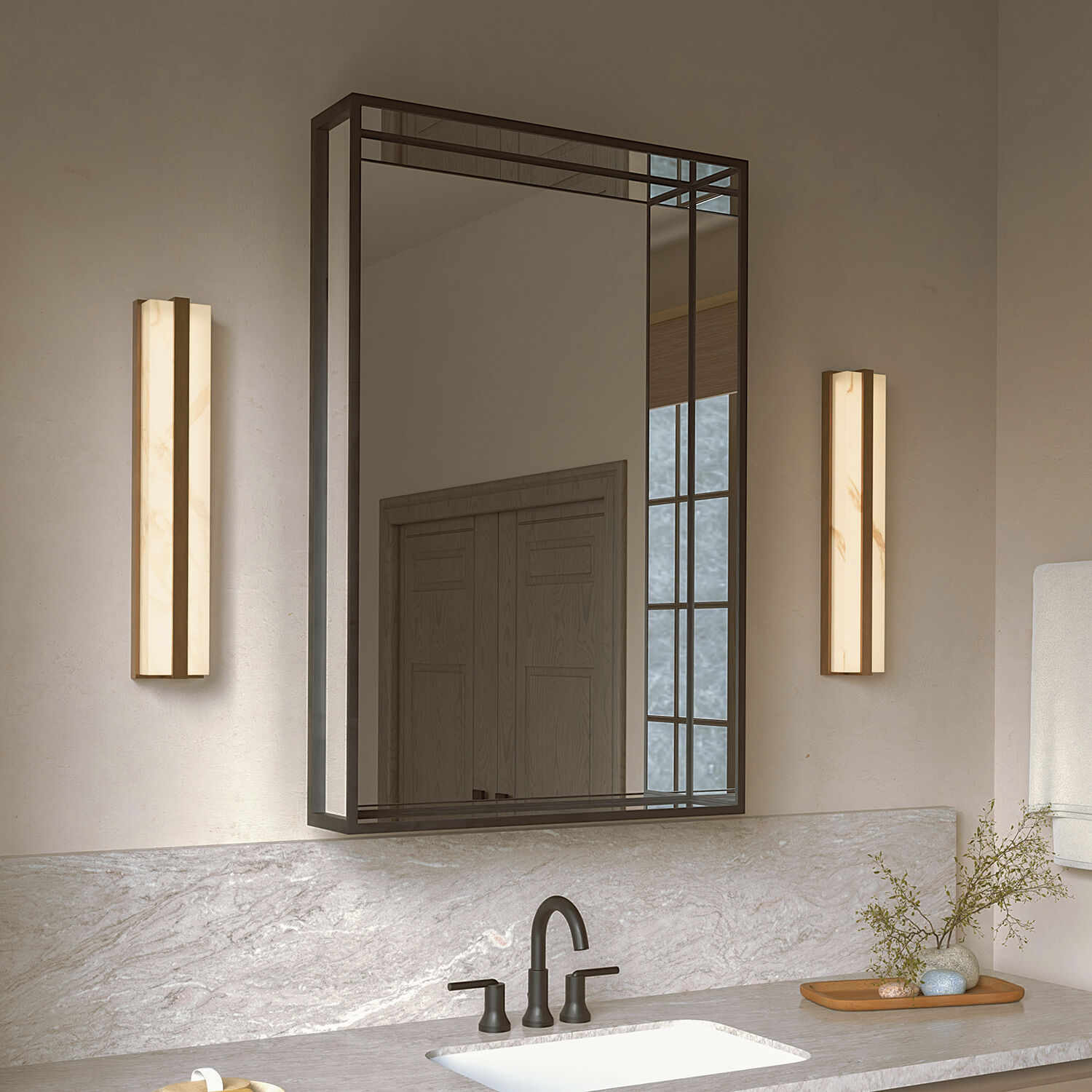Noah LED 4.75 inch Aged Brass Vanity Light Wall Light