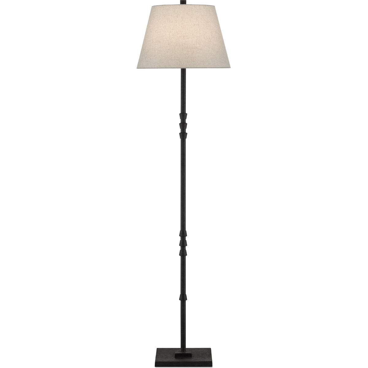 Lohn 69.5 inch 150 watt Molé Black Floor Lamp Portable Light