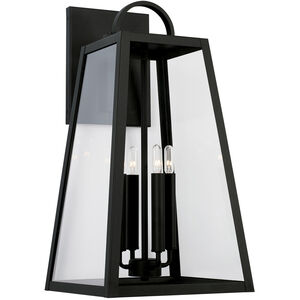Capital Lighting Leighton 4 Light 23 inch Black Outdoor Wall Lantern 943743BK - Open Box