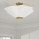 Maeve 4 Light 23.25 inch Matte Brass and White Pendant Ceiling Light