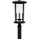 Howell 4 Light 23 inch Black Outdoor Post Lantern