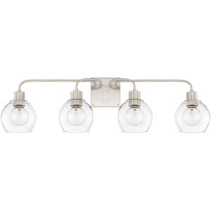 Capital Lighting HomePlace 4 Light 34 inch Brushed Nickel Vanity Wall Light 120041BN-426 - Open Box