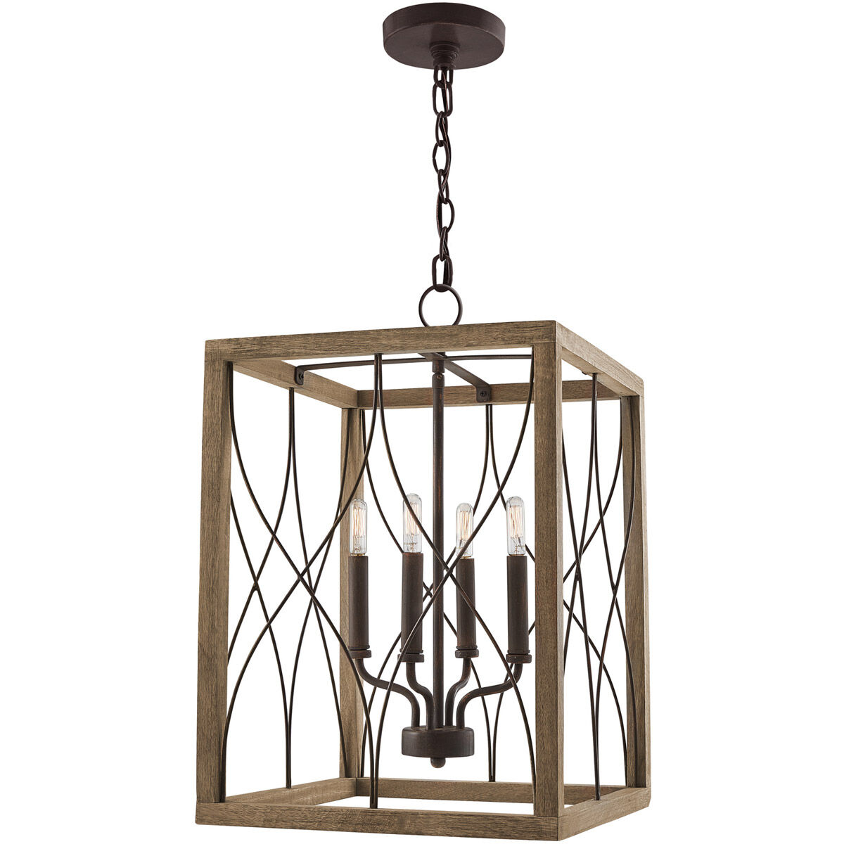 Tybee 4 Light 15 inch Nordic Grey Foyer Ceiling Light