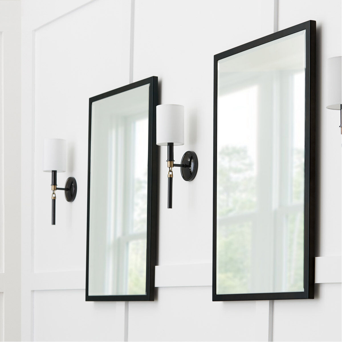 Beckham 1 Light 5 inch Glossy Black and Aged Brass Sconce Wall Light