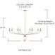 Dolan 8 Light 52 inch Matte Brass Chandelier Ceiling Light