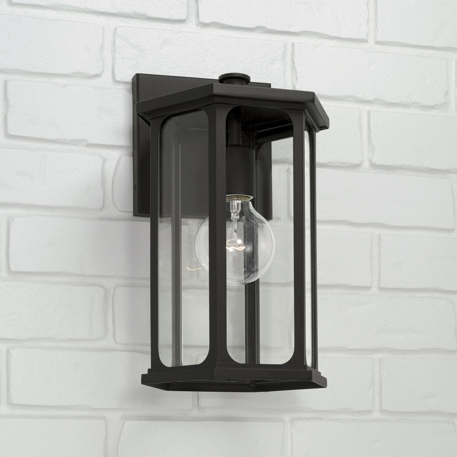 Walton 1 Light 13 inch Black Outdoor Wall Lantern