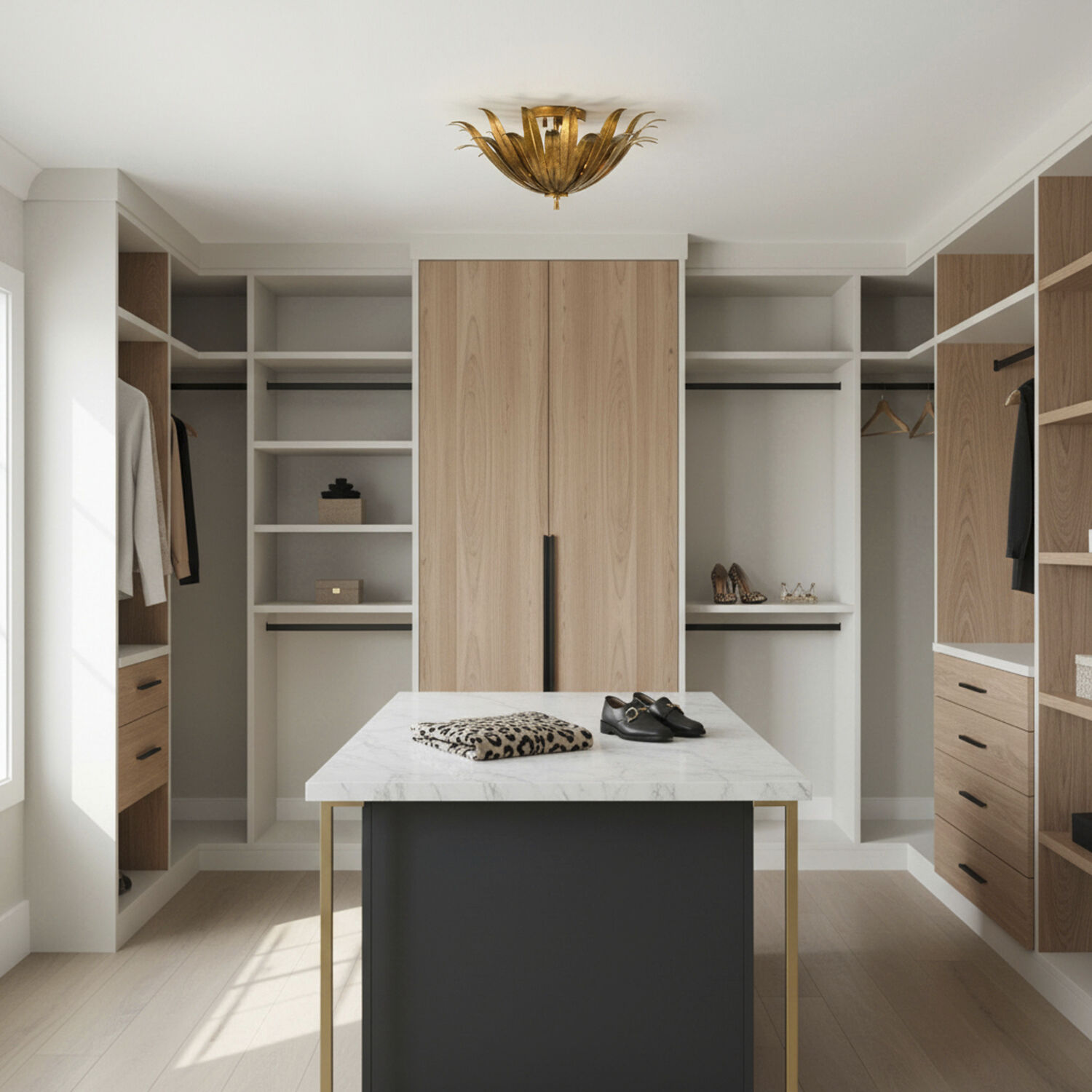 Eden 3 Light 18 inch Antique Gold Semi-Flush Mount Ceiling Light