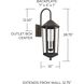 Ellsworth 3 Light 29 inch Oiled Bronze Outdoor Wall Lantern