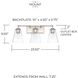 Murphy 3 Light 23.5 inch Polished Nickel Vanity Light Wall Light in Clear Seeded