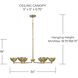 Francesca LED 34 inch Feathered Gold Chandelier Ceiling Light