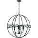 Avery 4 Light 26 inch Matte Black Pendant Ceiling Light