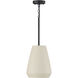 Della 1 Light 10 inch Terracotta Ivory Pendant Ceiling Light