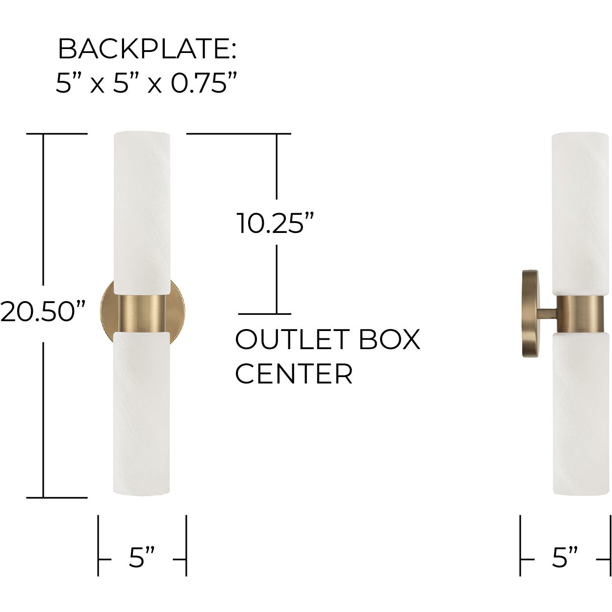 Alyssa 2 Light 5 inch Aged Brass Sconce Wall Light