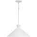 Paloma 1 Light 17.75 inch Textured White Pendant Ceiling Light