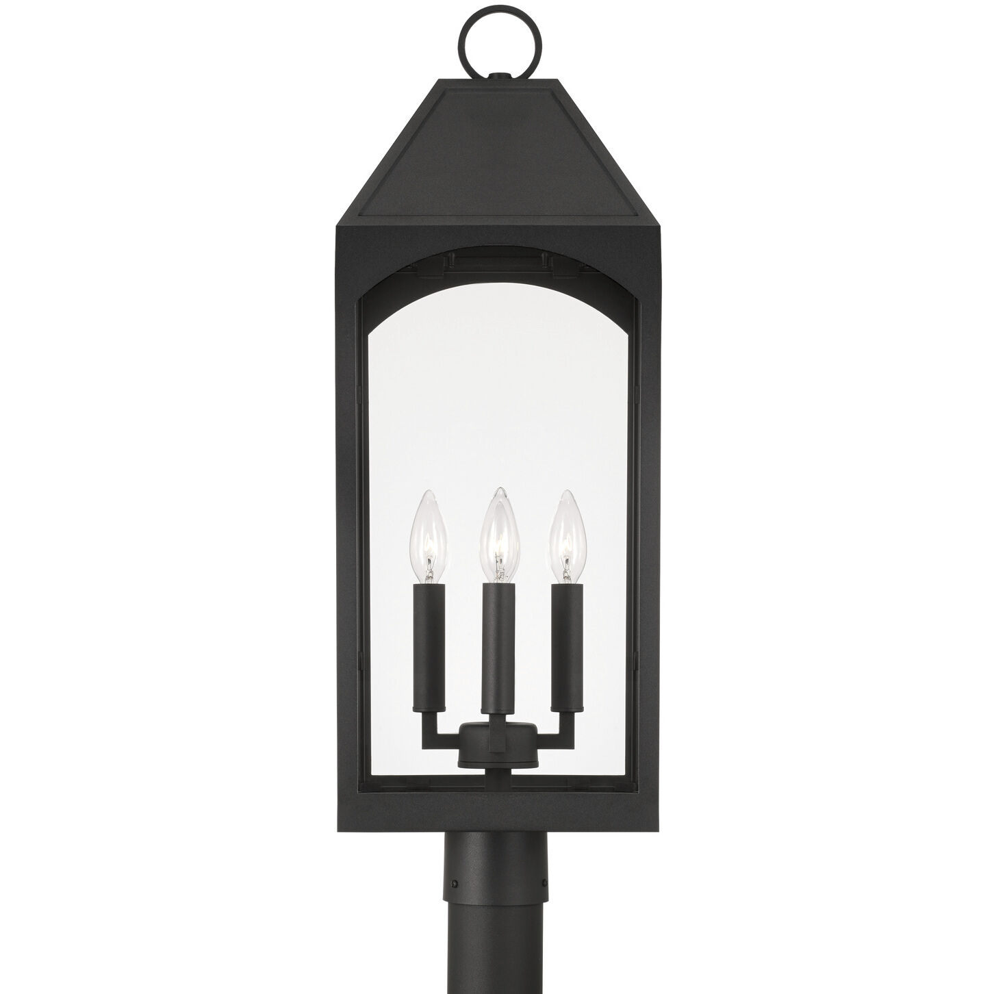 Burton 4 Light 29 inch Black Outdoor Post Lantern