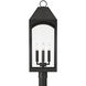 Burton 4 Light 29 inch Black Outdoor Post Lantern