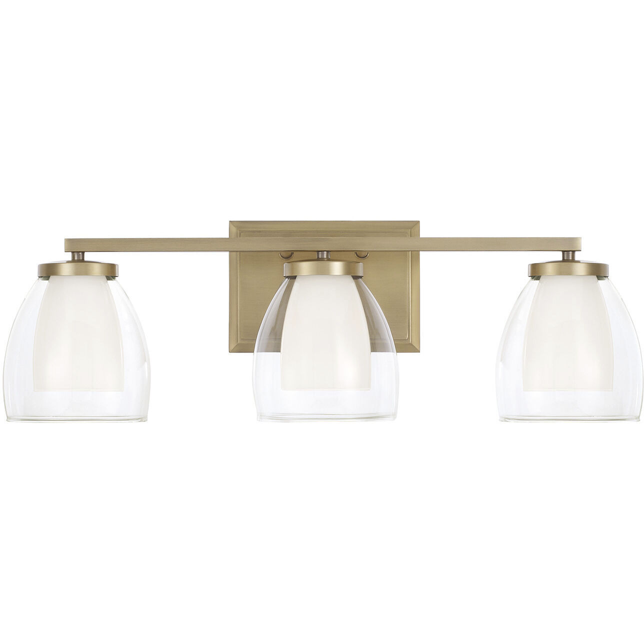 Joss 3 Light 25.5 inch Aged Brass Vanity Light Wall Light