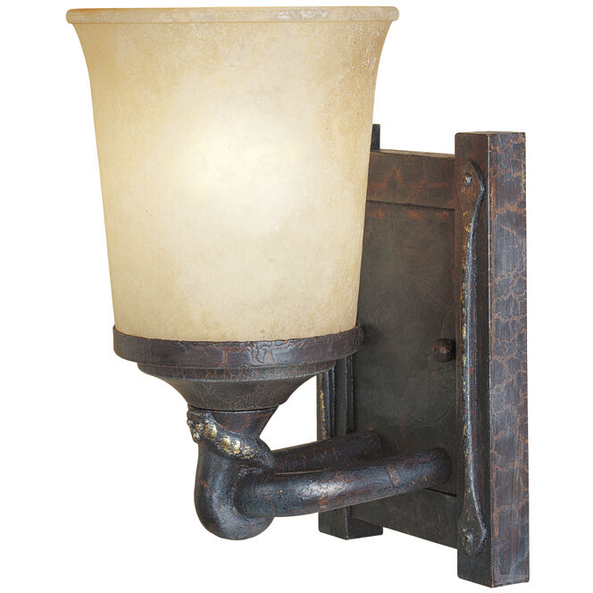 Austin 1 Light 6 inch Weathered Saddle Wall Sconce Wall Light